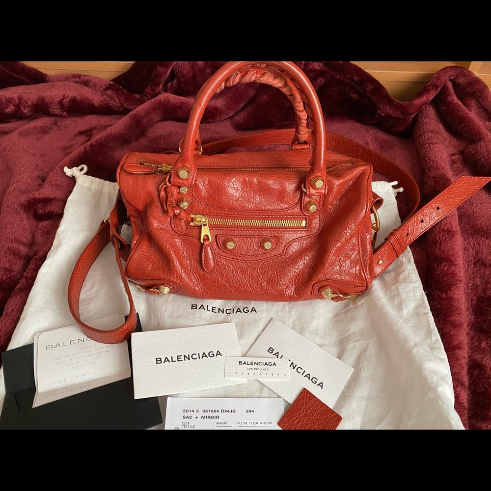 Auth Balenciaga classic twiggy 2way bag